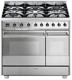 fornuis gasfornuis met elektrische oven Smeg C92GMX8 fornuis gasfornuis met elektrische oven C 92GMX8 C 92 GMX 8