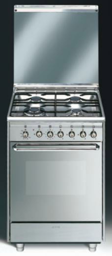 fornuis gasfornuis Smeg SCB60GX8 fornuis gasfornuis SCB 60GX8 SCB 60 GX 8