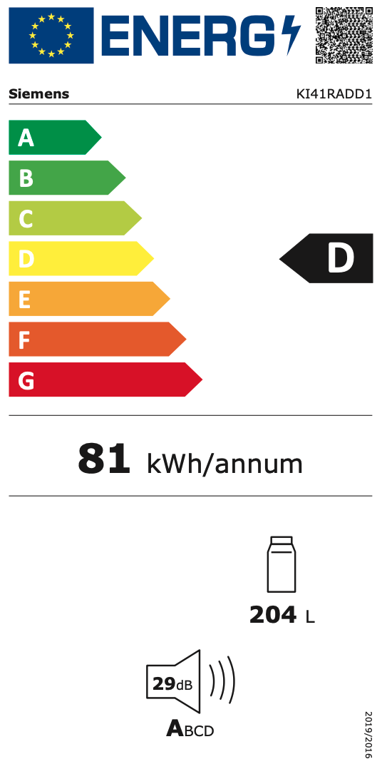 KI41RADD1 Siemens réfrigérateur encastrable 122 cm Elektro Loeters — free download