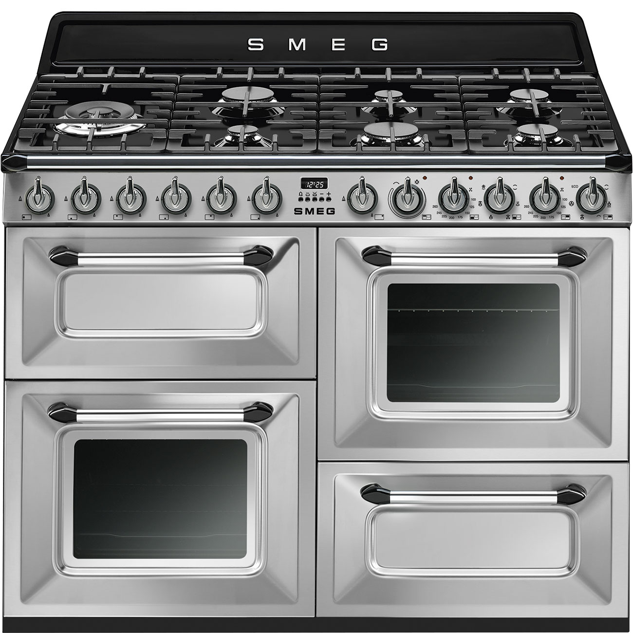 Inzichtelijk inleveren thuis SMEG TR4110X-1 Fornuis 110 x 60 x 90 - 7 branders gas - 2 ovens  multifunctie - energieklasse A + grill-oven - inox - Victoria